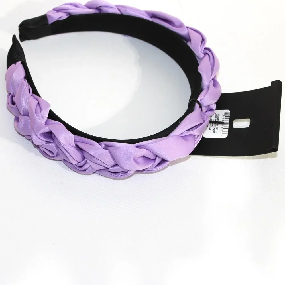 INC Purple Braided Fabric Headband NWT